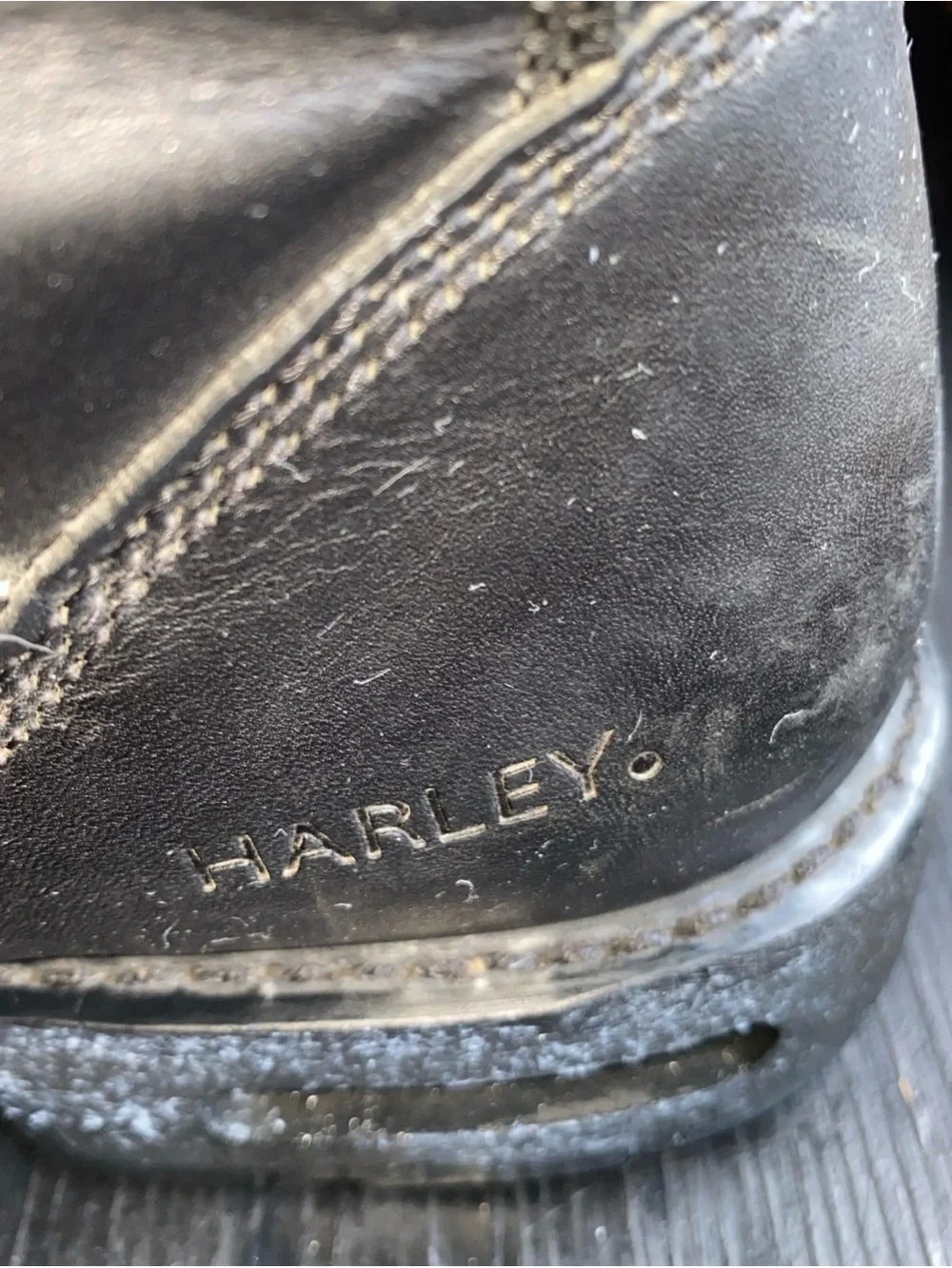 Harley-Davidson Men’s Black Lace-Up Leather Motorcycle Boots